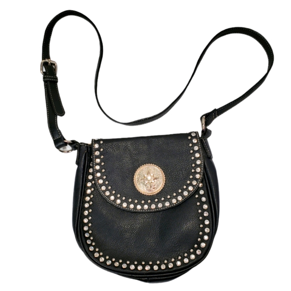 Blazin Roxx Saddle Crossbody Rhinestone Studded